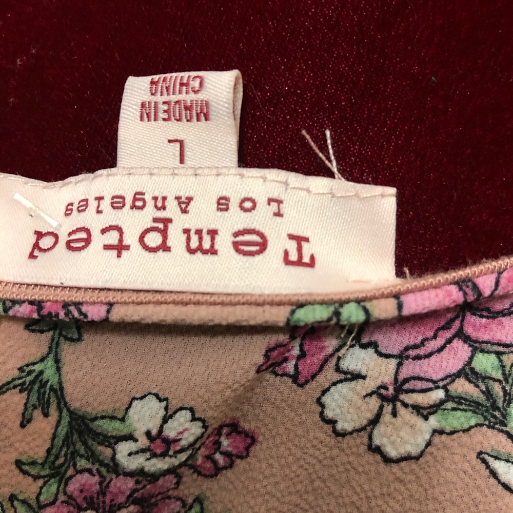 Pink Floral Top - Picture 2 of 3